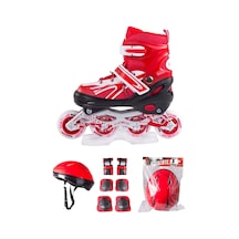 Çift Sıra Ayarlanabilir Alıştırma Pateni + Kask + Dizlik Seti Nocolor-ee0e59f2
