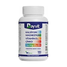 Dayvit Kalsiyum Magnesium Vitamin D Çinko 180 Tablet