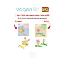 4'lü Saç Toka Seti Önce Birleştir,sonra Tak 2 Paket 4 Adet Gönderilir Yapı Toka Seti Ff 7116-7132