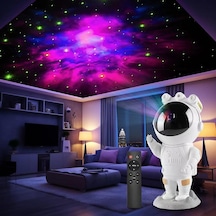 Astronot Gece Lambası Astronot Projektör Gece Lambası Uzaktan Kumandalı Çok Renkli Nebula Gece Lambası Yıldızlı Gece Lambası Zamanlayıcılı Gece Projektörü Çok Renkli