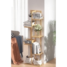 Digithome Bambu 6 Raflı Saksılık Çok Amaçlı Stand Çiçeklik Banyo Düzenleyici Havluluk Db-0025 Kahverengi
