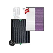 Fakir Vigor Plus Uyumlu Hepa Ve Karbon Filtre Seti, Hava Temizleyici Yedek Filtre, Beyaz Mor+beyaz H14 Diğer