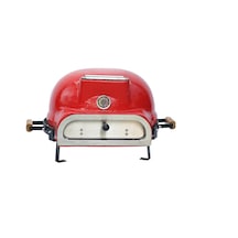 Kamado Pizza Fırını Kırmızı Kırmzı