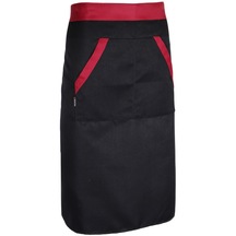 Homyl Unisex Chef Works Bistro Önlüğü Yarım Önlük Bel Siyah