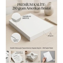 Tr Amerikan Bristol Karton 50x70 Cm 210 Gr - 10 Adet Genel