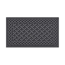 Dijital Baskılı Kabartma Görünümlü Modern Kaydırmaz Taban Banyo Lavabo Paspası 60x100 Antrasit2 - 931535136 Antrasit2
