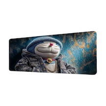 Doraemon Hip Hop Kot Ceket Tasarımı 40x90 Cm Oyuncu Mousepad Kaymaz Taban Büyük Boy