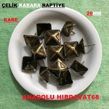 Kabara Raptiye Koltuk Çivisi Kare Antik Bakır Çapı:20 MM 100Adet