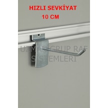 Uzmangrupraf Uzman Grup Raf Kanallı Pano Kancası-10 Cm Kanallı Pano Kancası Galvaniz