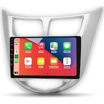 Lovion Us1450 Hyundai Accent Blue 4+32gb Android Carplay Multimedya Teyp 9"