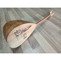 BAĞLAMA ÖZEL DESENLİ TAM SET KISA SAP SAZ