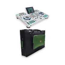 Prime 4+ Setup İçin Uyumlu Soft Case Taşıma Çantası. Siyah Haki Yeşil.