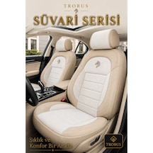 Fiat Fiorino 2008-2024 Uyumlu Süvari Serisi 2+1 Ticari Tay Tüyü Bej Koltuk Kılıfı