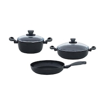 Leggno Colorgy 5 Parça Set Gri 22 Cm Derin Tencere + 26 Cm Sığ Tencere & Tava Renkli Leggno Colorgy 5 Parça Set Gri 22 Cm Derin Tencere + 26 Cm Sığ Tencere & Tava Renkli