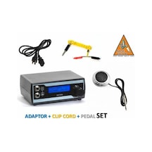 Xl-758 Tattoo Dövme Makinesi Adaptör + Clıp Cord + Pedal Set - Çi