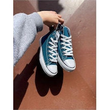 Unisex Günlük Keten Rahat Bilekli Kot Mavi Uzun Convers Sneaker Spor Ayakkabı Mavi Unisex Günlük Keten Rahat Bilekli Kot Mavi Uzun Convers Sneaker Spor Ayakkabı Mavi