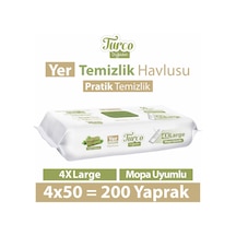 Baby Turco Doğadan Yer Temizlik Havlusu Yeşil Sabun 4 x 50'li