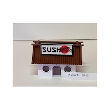 3d Akvaryum Dekoru Sushi Ev 3d10 13x10x8h