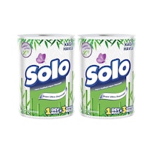 Solo Bambu Dev Rulo Havlu 1:3 2 Paketi Çok Renkli