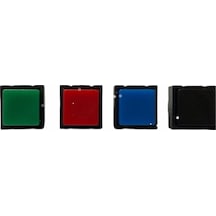 Ic-204c Yaylı Kare Plastik Buton 12x12mm Pbs-18b Siyah