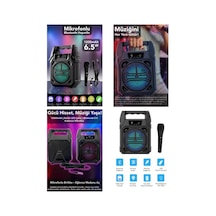 6.5 Inc Bluetooth Wireless Mikrofonlu Hoparlör - Speaker Usb Sarjlı Aux - Tf - Usb Ps-1283