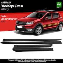 S-dizayn Dacia Sandero Stepway Abs Plastik Yan Kapı Çıtası 2013 Üzeri A+ Kalite
