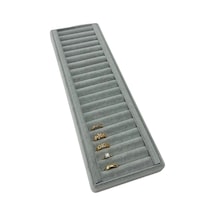 Yerli Üretim Süet Kumaş Gri Renk 35/11 Cm Kelepçe-bileklik Sergileme Standı Çok Renkli Yerli Üretim Süet Kumaş Gri Renk 35/11 Cm Kelepçe-bileklik Sergileme Standı Çok Renkli