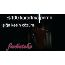 Siyah Güneşlik Perde - Karartma Perde - Blackout Perde Siyah