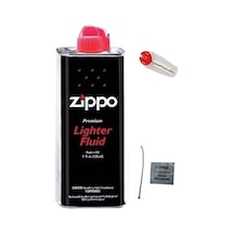Zippo Benzin + Çakmak Taşı + Fitil