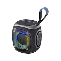 Lenyes S864 Rgb Işıklı Taşınabilir Tws Bluetooth Speaker Hoparlör V5.3 Siyah