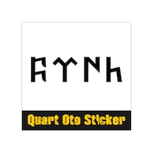 Göktürkçe Türk Sticker, Araba Sticker, Oto Sticker (245877674)