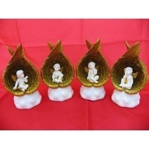 QQC 4Lİ KANATLI UYUYAN MELEK IŞIKLI7.2X5.8X12.5 CM.