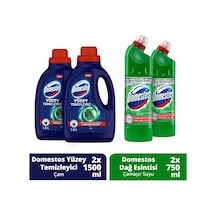 Domestos Yüzey Temizleyici Çam 1500 Ml X 2 + Domestos Dağ Esintis Diğer