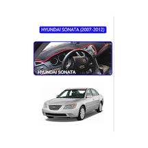 Hyundai Sonata 2007-2012torpido Koruma Halısı Mavi Kenar