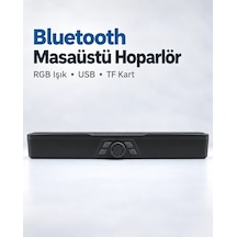 Masaüstü Soundbar Hoparlör Siyah