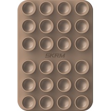 Skinarma Stax Magnetik Vakumlu Düz Zemin Telefon Tutucu Kahverengi