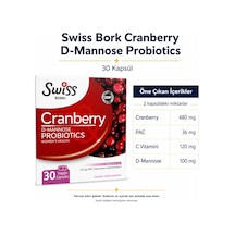 Swiss Bork Cranberry D-mannose Probiyotik Kompleksi 30 Kapsül
