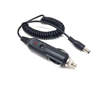 Spiral Kablolu Sigortalı Oto Çakmak Fişi Adaptörü 5.5x2.5mm Uçlu 2a 1.3m 3855796