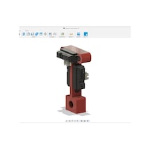 Labirent Çözen Projesi İçin Sharp 2Y0A21 Sensör Tutucu 3D Baskı