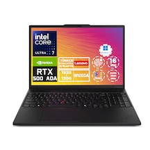 Lenovo ThinkPad P16S Gen 3 21KS0000TX Ultra-7 155H 16 GB 512 GB SSD RTX500 Ada16" W11P Dizüstü Bilgisayar