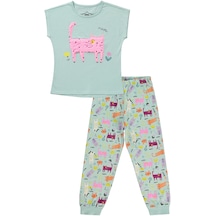 Civil Girls Kız Çocuk Pijama Takımı 10-13 Yaş Taze Nane 22330g95424s3