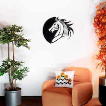Güçlü Mustang Atı Metal Duvar Tablosu