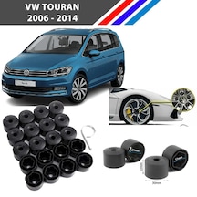 Otozet - Vw Touran Bijon Civata Kapağı Siyah Renk 20 Adetli Set 17mm 1k06011739b9