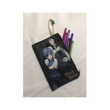 Black Butler Desenli Tasarım Bez Kalemlik-cüzdan Diğer