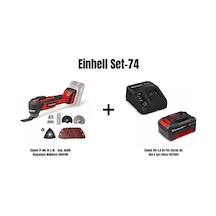 Einhell Set-74 Einhell Tp-mg 18 Li Bl Akülü Raspalama Makinesi+einhell 18v 4,0 Ah Pxc Starter Kit, Akü & Şarj Cihazı