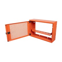 Alfafonet Wifi Box 400 Duvar Tipi Modem Ve Wifi Kutusu 400x120x280 Mm Turuncu Perfore Metal Kapak Montajlı