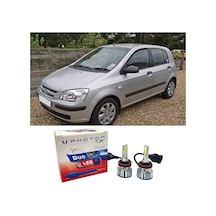 Hyundai Getz Uzun + Kısa Far Ampulü H4 Duo Yeni Seri Beyaz 2002-2009