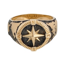 14 Ayar Altın Kabartmalı Tasarım Denizci Pusulası Erkek Yüzüğü (552567256) 14 Ayar Altın Kabartmalı Tasarım Denizci Pusulası Erkek Yüzüğü (552567256)