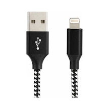 Vcom Cu251 Lightning To Usb 3m 12w 5v-2.4a Örgülü Şarj Kablosu