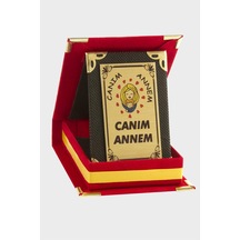 Gldısptm 11673613-kırmızı Canım Annem Plaketi-kırmızı Metal
